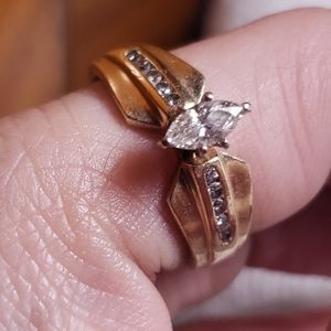 Esquisite Marquise Diamond Ring Size 6